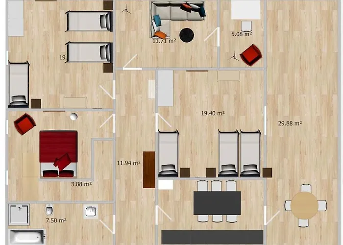 Dd Homes - Haus Im Grünen - 7 Betten,3 Sz,terrasse,110 Qm Andernach